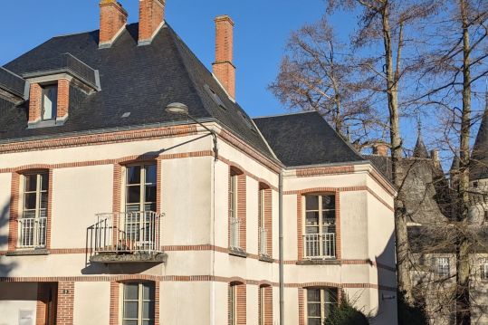 VUE SUR LE CHATEAU DE SULLY SUR LOIRE. GRANDE MAISON DE VILL