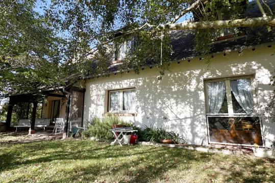 GRANDE MAISON DE VILLE AVEC ETANG SUR 1 HECTARE A OUZOUER SUR LO